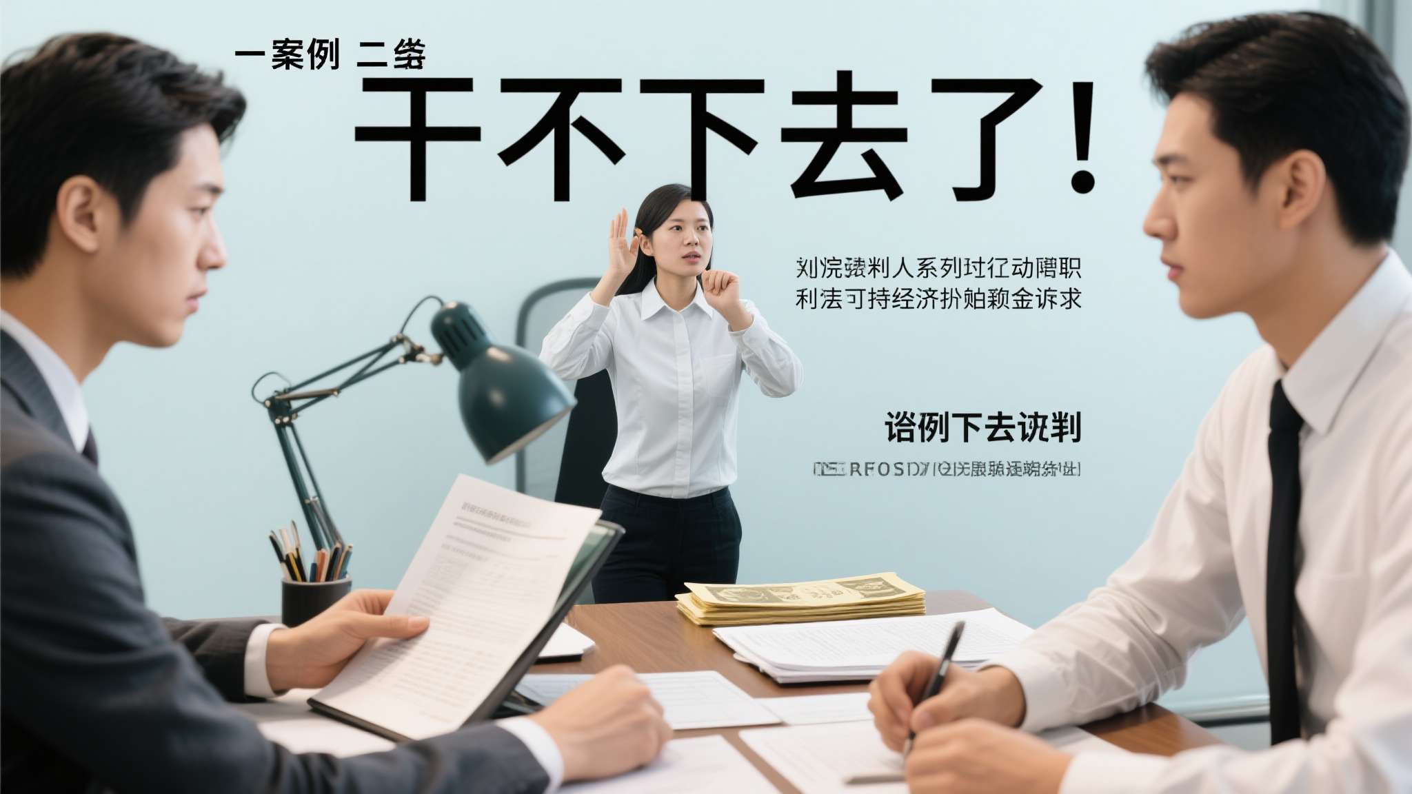 案例二： 另一员工在薪资谈判破裂后口头表示"干不下去了"，随即停止出勤并要求结算